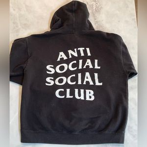Anti Social Social Club Mind Games Hoodie (SS20) Black Size Medium Lightly Worn